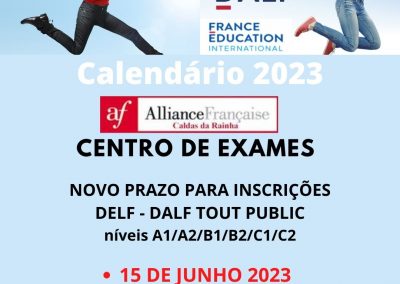 NOVO PRAZO DELF/DALF TP JUNHO 2023