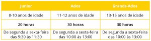 curso crianças junho